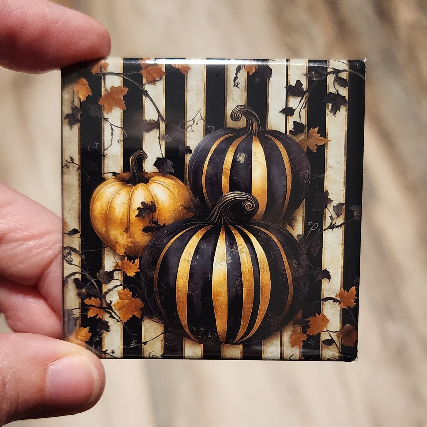 Black & Spooky Halloween Magnets