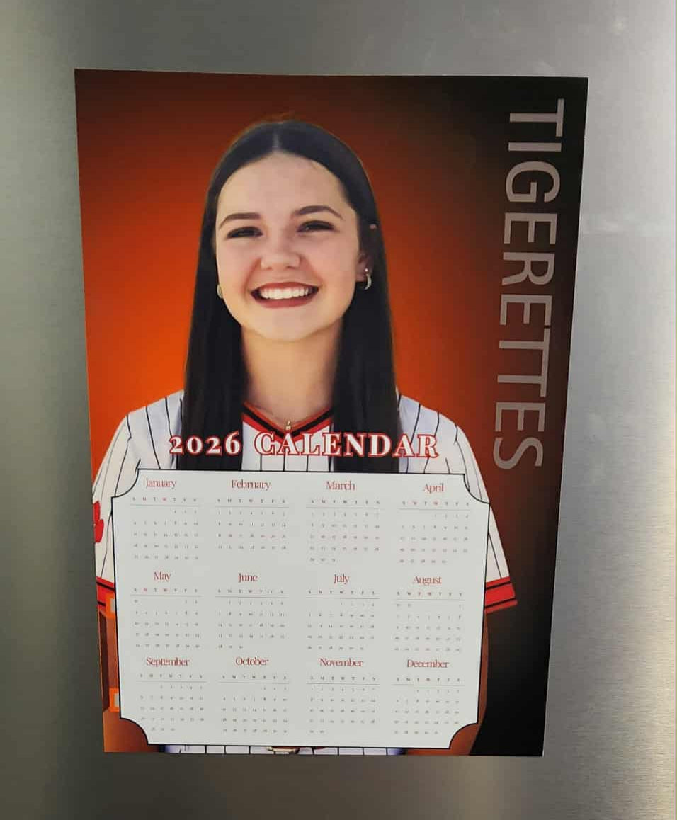 2026 Custom Photo Magnetic Calendar - Macon Tiger Maws Fundraiser