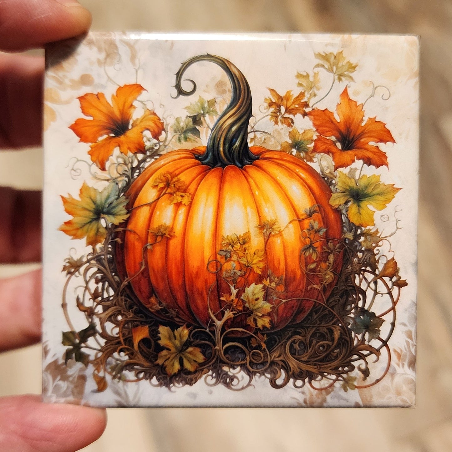 Boho Pumpkin Magnets