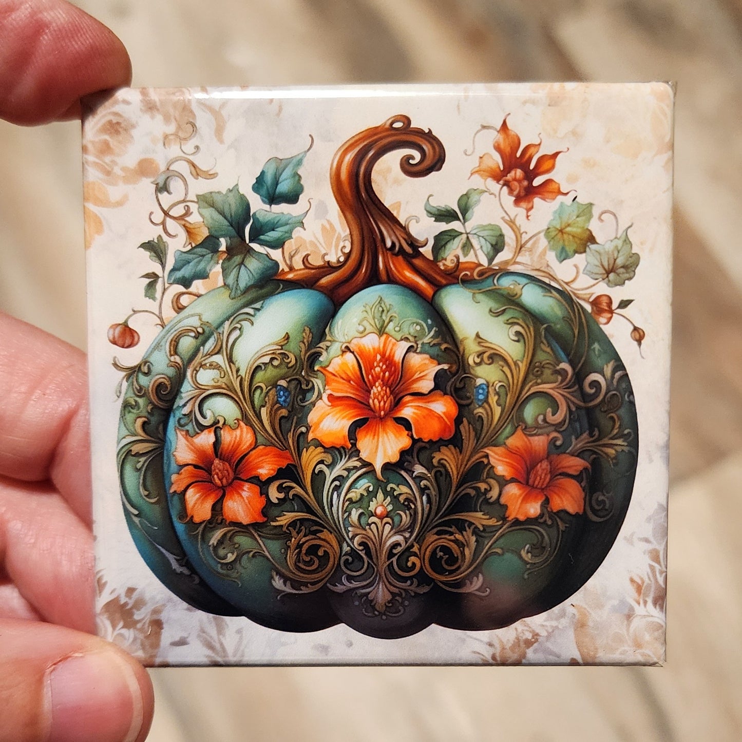 Boho Pumpkin Magnets