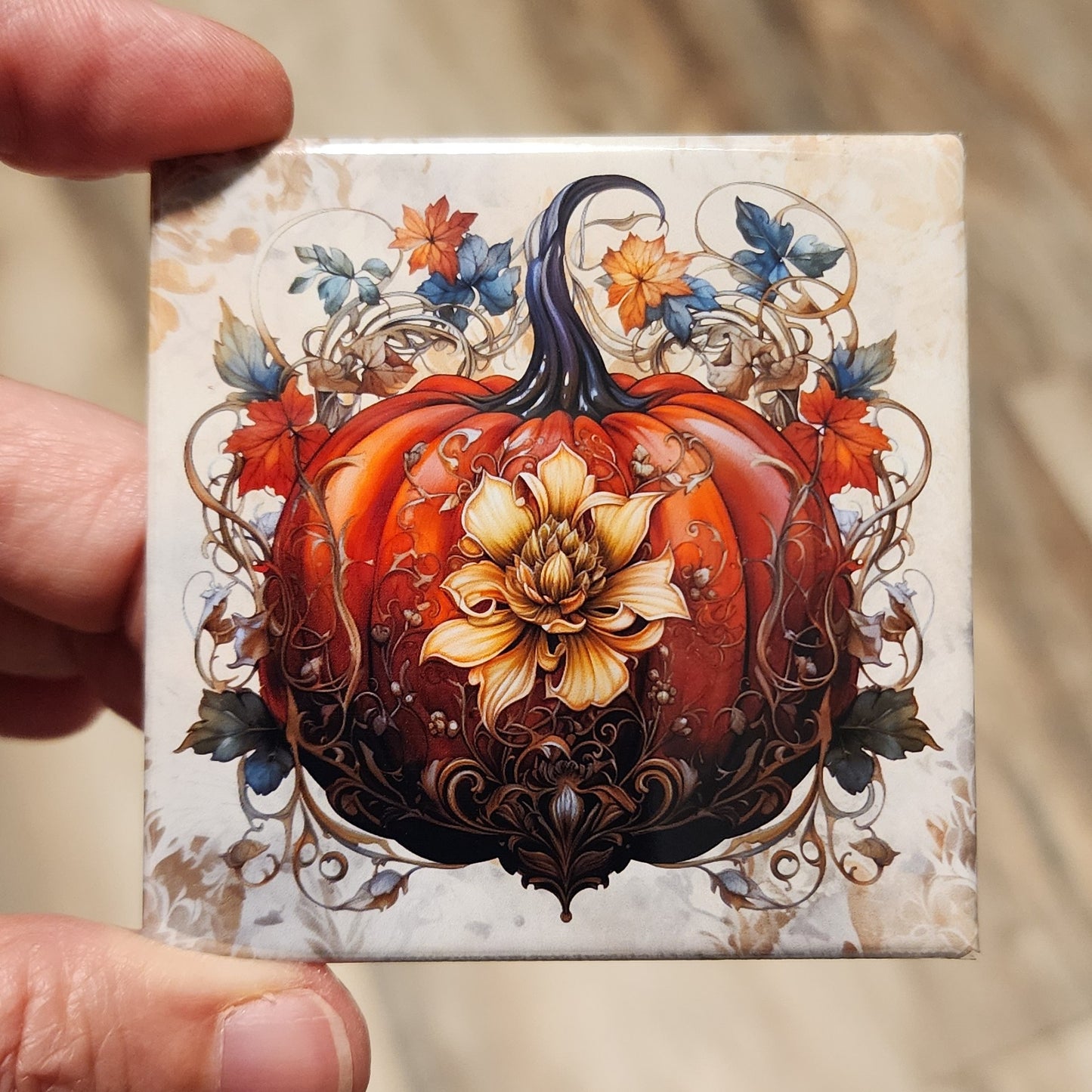 Boho Pumpkin Magnets