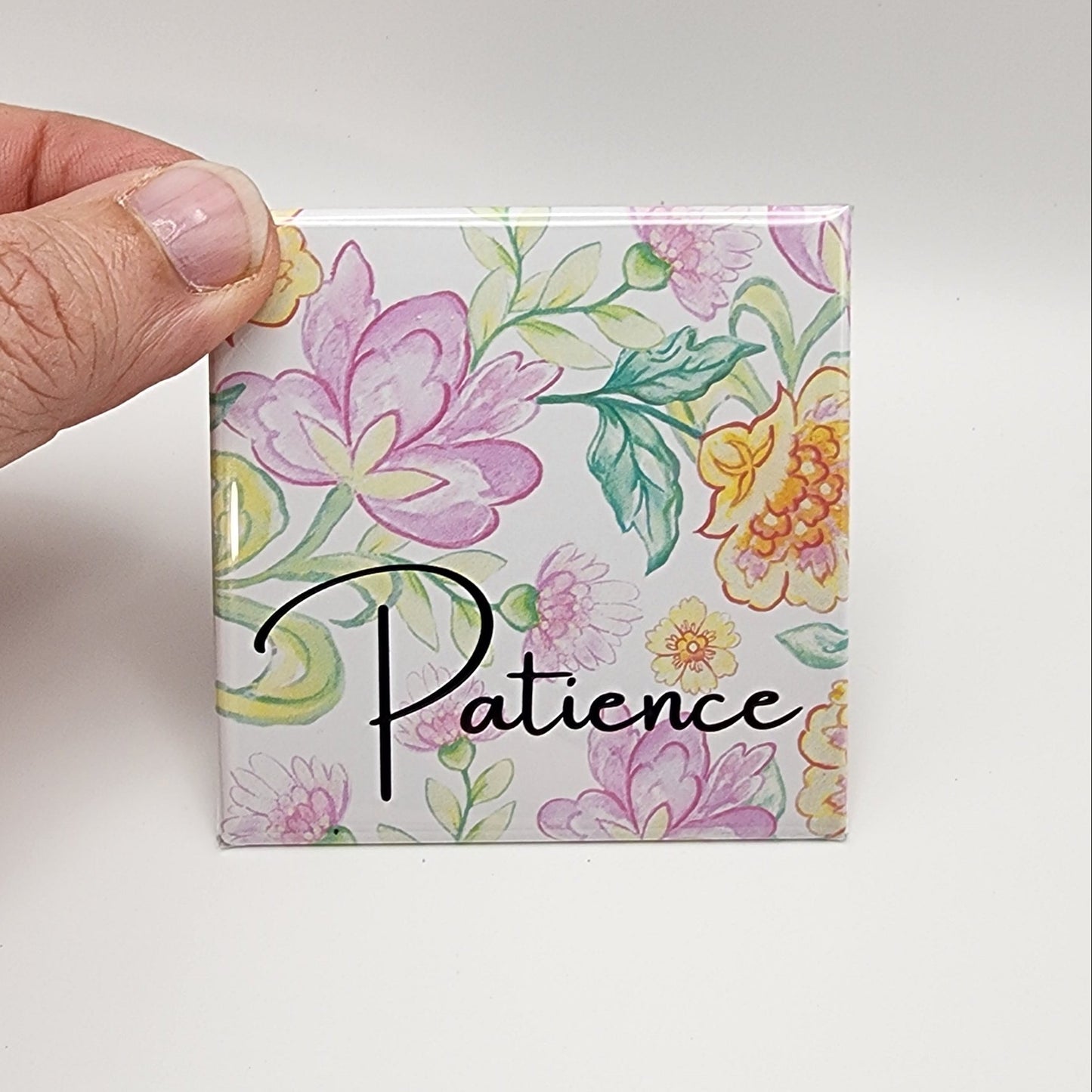 Inspirational Words on Floral Magnets