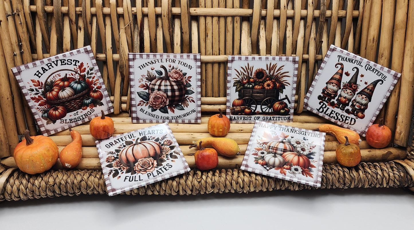 Thanksgiving Magnets Set of 6