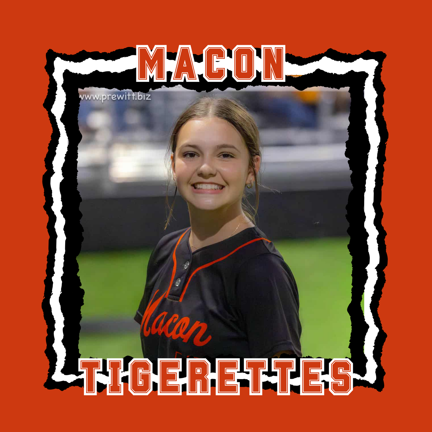 Macon Tigers or Tigerettes Custom Photo Frame Magnet - Macon Tiger Maws Fundraiser
