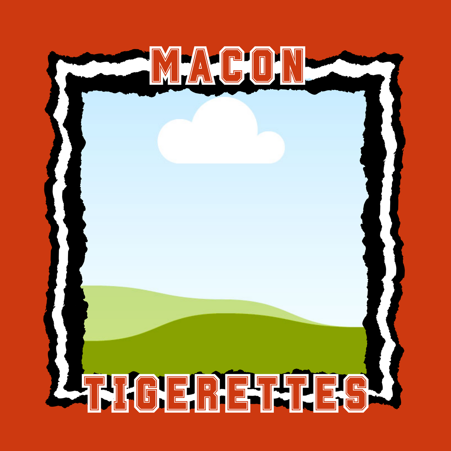 Macon Tigers or Tigerettes Custom Photo Frame Magnet - Macon Tiger Maws Fundraiser