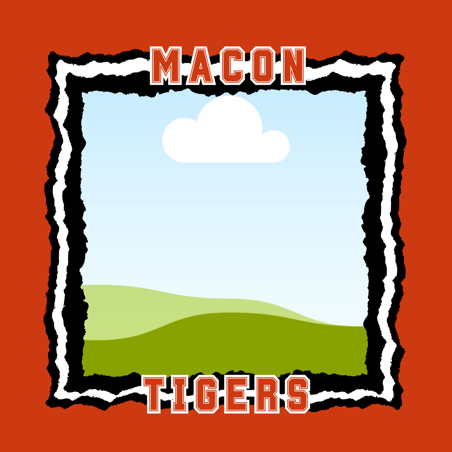 Macon Tigers or Tigerettes Custom Photo Frame Magnet - Macon Tiger Maws Fundraiser