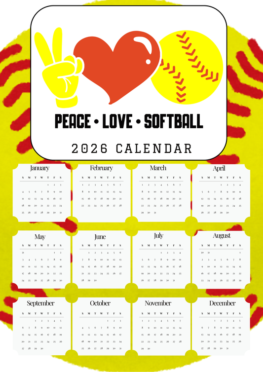 2026 Stock Magnetic Calendar - Macon Tiger Maws Fundraiser