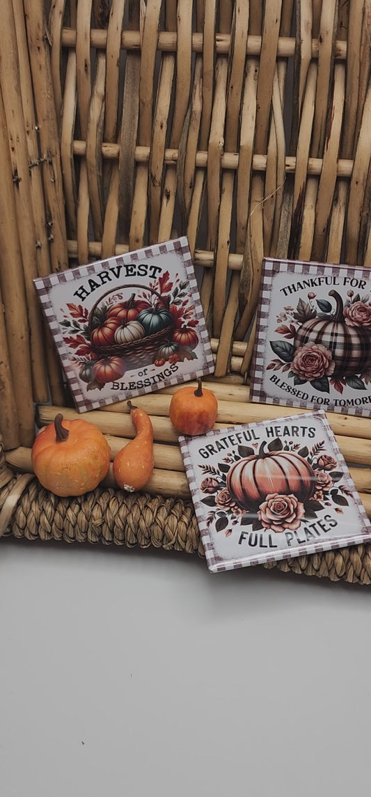 Thanksgiving Magnets Set of 6